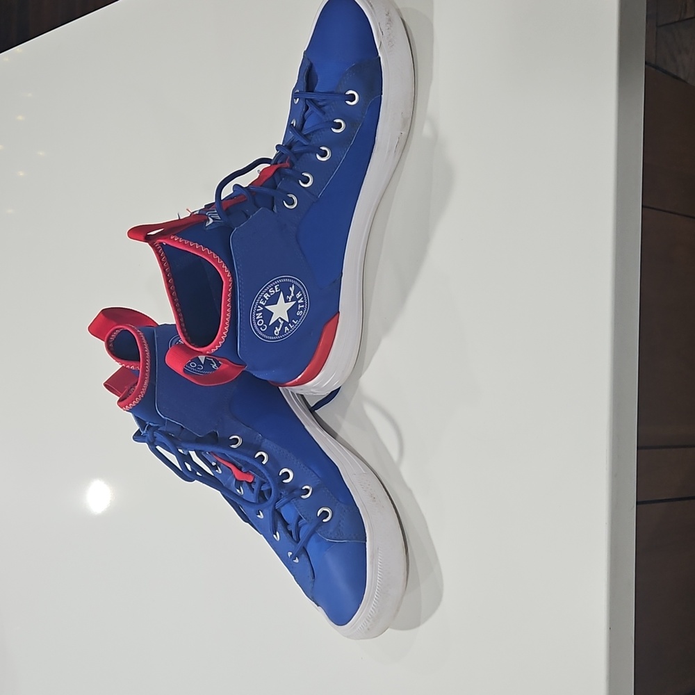 Converse Blue and Red Athletic Shoes - Picture 2 of 6